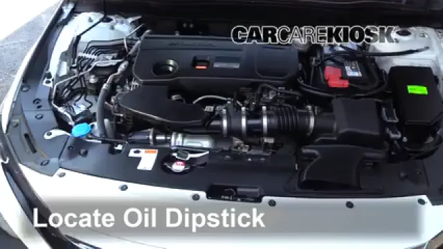 2019 Honda Accord Sport 2.0L 4 Cyl. Turbo Huile Vérifier le niveau de l'huile